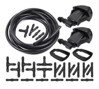 AEIOUPMMA 2 x ugelli lavavetri per tergicristallo Anteriore per Jeep Grand Cherokee per Chevy Malibu Pontiac per Dodge Durango Grand Caravan Nitro(with Regulator)