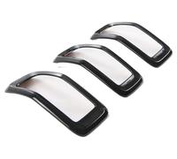 AEIOUPMMA 3 Pezzi/Set ABS Esterno Styling anteriorcentralgriglia griglia a maglidecorazioncorniccopertura per Jeep Cheroke2014-16(Black)