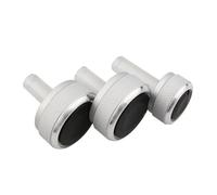 AEIOUPMMA 3 Pezzi/Set Auto Aria condizionata Controllo Calore Interruttore manopola AC manopole Parti per Volkswagen Lavida Passat B5 Bora Golf 4 Mk4(3Pcs Silver)