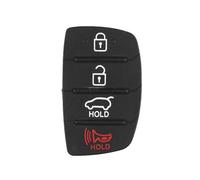 AEIOUPMMA 50 Pezzi/Lotto Ricambi Auto Custodia di Ricambio per Chiave Auto Pulsanti in Gomma per 4 Pulsanti Guscio di Copertura per Hyundai IX45 Santa