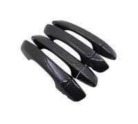 AEIOUPMMA Adesivi per Lo Styling della Maniglia della Porta in Fibra Carbonio, Accessori Esterni per Auto per Volkswagen T-Cross C11 2019 2020 2021 2022(4Handle No Keyhole)