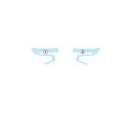 AEIOUPMMA Adesivo Trasparente pretagliato in TPU Originale Pellicola Protettiva Trasparente per specchietto retrovisore per Chevrolet Tahoe 2021-2023(Headlight)