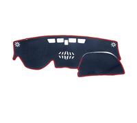 AEIOUPMMA Copertura per cruscotto Antiscivolo Anti-UV,Protettiva,Evita la Luce,Parasole,Tappetino per Auto,per Hyundai Santa Fe TM 2019 2020(Red Edge (LHD),Flannel)