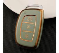 AEIOUPMMA Cover per Chiave Auto Hyundai IX20 I30 IX35 I40 Ix25 IX45 I10 I20 Tucson Verna Sonata Elantra Santa Fe Custodia Guscio Portachiavi Accessori (Verde)