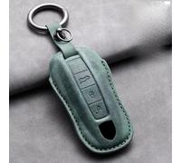 AEIOUPMMA Custodia in Pelle per Chiave Telecomando Auto per Porsche 958 Macan 911 Panamera 996 991 987 924 Gt3 Boxster 987 997 2019 2020 Cayman 987 (Verde A1)