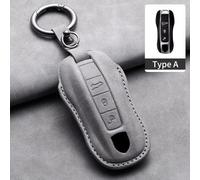 AEIOUPMMA Custodia in Pelle per Chiave Telecomando Auto per Porsche 958 Macan 911 Panamera 996 991 987 924 Gt3 Boxster 987 997 2019 2020 Cayman 987 (Grigio A1)