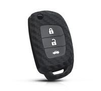 AEIOUPMMA Custodia in Silicone per Chiave Auto con Telecomando a 3 Pulsanti per Hyundai Creta Tucson Santa Fe Elantra Sonata i20 i30 i40 i25 ix35