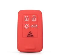 AEIOUPMMA Custodia in Silicone per Chiave Auto, Custodia Protettiva per Telecomando Automatico per Volvo S60 S70 S80 S90 V60 XC60 XC70 V40 V50 V60 C30 V70(Red)