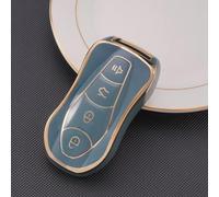 AEIOUPMMA Custodia in TPU per Chiave Telecomando Auto, Portachiavi per Geely Tugella 2020 Boyue Atlas PRO Gili New Emgrand GS X6 SUV EC7 Accessori (Grigio)
