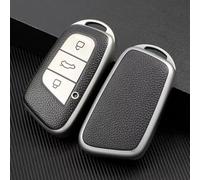 AEIOUPMMA Custodia per Chiave Auto per Chery EQ1 Little Ant per QQ Ice Cream Custodia per Chiave remota Custodia Protettiva per Portachiavi Accessori (Custodia Argentata)