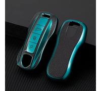 AEIOUPMMA Custodia per Chiave Intelligente per Auto, Custodia per Porsche Cayenne 958 911 Lepin 996 Macan Panamera 997 944 924 987 987 Gt3 Cayman 987 (Custodia Verde)