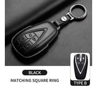 AEIOUPMMA Custodia Protettiva in Pelle per Chiave Telecomando Auto 3/4/5 Pulsanti per Changan Unit UNIK CS35 Plus CS55 Plus CS75 Plus Oshan X7 X5 (Nero B1)