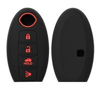 AEIOUPMMA Custodia Protettiva per Portachiavi con Anello a Catena in Silicone a 4 Pulsanti per Nissan Titan XD Murano Rogue SV SL Rogue 2020 2019