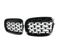 AEIOUPMMA Griglie a Diamante per Auto, griglia a Doppio Rene Anteriore, griglia a Maglie cromate, Accessori per Auto per BMW E70 E71 E72 X5 X6 2007-2013