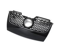 AEIOUPMMA Griglie a Nido d'Ape per paraurti Anteriore Auto, griglia Centrale, griglia da Corsa, Accessori per Auto per Volkswagen Golf 5 MK5 Jetta GTI 2006-2009(Silver Line)
