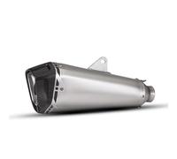 AEIOUPMMA Kit Completo per Sistema di Scarico per Moto Escape, Tubo di Collegamento Centrale Anteriore con silenziatore in Carbonio per CFmoto 450SR 450ss(B with Header Tube)