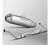 AEIOUPMMA Kit di Modifica Completo per Scarico Moto, Tubo di Collegamento Anteriore, marmitta per CRF250 CRF300 Rally CRF250L