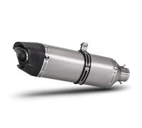 AEIOUPMMA Marmitta per Moto in Fibra di Carbonio Universale da 51 mm con terminale AT2 e Db Killer per Ninja 650 ER6N GSXS8 Tuono 660 MT 09(470MM Carbon Tip)