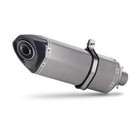 AEIOUPMMA Marmitta Universale per Moto Escape Modify, terminale in Lega di Titanio e Fibra di Carbonio, Grande esagona per R6 CBR650R NINJA650 GSXR750(B)