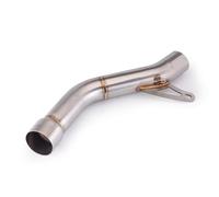AEIOUPMMA Modifica del Sistema di Scarico per Moto, Tubo di Collegamento Centrale in Acciaio Inox da 51 mm, Linea Racing. per Ducati Monster 821 1200 1200S