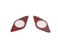 AEIOUPMMA Pannello portabicchieri Acqua posterior Adesivi ABS 2 portAccessori per Lo Styling Interni 2 Pezzi per Ford Bronco 2021+(Carbon Fiber Red)