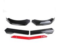 AEIOUPMMA Paraurti Anteriore Auto Spoiler per Labbra Spoiler per carrozzeria Splitter Gonna Diffusore Protezione Guard per Renault Clio 4 5 RS GT 1993-2021(Black Red)