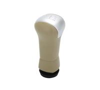 AEIOUPMMA Pomello del Cambio a 5 velocità per Auto, Leva del Cambio Manuale, Braccio della Penna, Testa a Sfera per Nissan Qashqai J10 X-Trail 2006-2013(Beige 5SPEED)