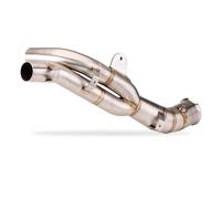 AEIOUPMMA Scarico per Moto Slip-On, Doppio Tubo di Collegamento Centrale, Collegamento al Tubo marmitta Originale Racing Line per Yamaha R1 2009-2014