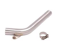 AEIOUPMMA Sistema di Scarico per Moto in Acciaio Inossidabile, marmitta Centrale con Collegamento Centrale, Slip-on per Yamaha FZ6 S2 FAZER 2004-2011