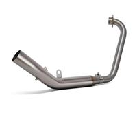 AEIOUPMMA Sistema di Scarico per Moto in Acciaio Inox, Tubo di Collegamento Anteriore, interfaccia da 51 mm per Zontes ZT125 U1 G1 Z1 Z2 2021-2025