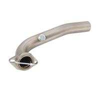 AEIOUPMMA Sistema di Scarico per Moto Slip On Escape in Lega di Titanio, Collegamento Centrale Anteriore, Collegamento marmitta Originale per SYM Maxsym 400 400i(Titanium Alloy)