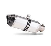 AEIOUPMMA Tubo di Scarico Universale da 51 mm per Moto, silenziatore per Moto per NK400 450SS GSX R150 Z250 R25 CBR150R GPR250R(C)