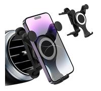 Aeipou Supporto per telefono da auto per Mercedes Benz A/B/C/E/S Mini Cooper Audi-TT Ford Suzuki Mustang Wrangler Swift, supporto rotondo per tutte le prese d'aria circolari iPhone 15/14/13 Pro