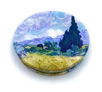 Aeisage Art - Regali per donne, specchio da viaggio, specchio portatile Van Gogh, piccolo specchio cosmetico compatto, grazioso specchio tascabil