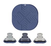 AEIXYA 1 Pezzi Sottopentola In Silicone Per Ninja Crispi, Cuscinetti Caldi Per Friggitrice Ad Aria In Vetro Ninja Crispi, Resistente Al Calore, Antiscivolo, Protezione Per Piano Di Lavoro(Blu).