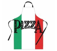 AEIXYA 1 Pezzo Pizza Grembiule Cucina Divertente, Grembiule Personalizzato, 60X80Cm Idea Pizzaiolo, Grembiule Cucina Uomo, Design Bandiera Italiana, Adatto Uomo Donna (B)