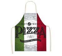 AEIXYA 1 Pezzo Pizza Grembiule Cucina Divertente, Grembiule Personalizzato, 60X80Cm Idea Pizzaiolo, Grembiule Cucina Uomo, Design Bandiera Italiana, Adatto Uomo Donna (A)