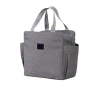 AEJHSIN Borsa for il pranzo portatile for termica isolata for raffreddamento for Bento for la cena Contenitore for conservazione degli alimenti for scuola(GRAY)