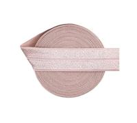 AEJHSIN Elastici 10 Yard Solid Shiny Fold Over Elastic 20mm Spandex Satin Band Headband Underwear Dress DIY Sewing Trim(Antique Mauve)