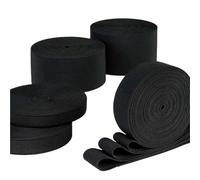 AEJHSIN Elastici 20mm/25mm/30mm/35mm/40mm/45mm/50mm White Black Nylon Highest Elastic Bands Garment Trousers Sewing Accessories(Black,15 Meter,25mm)
