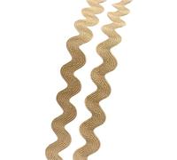 AEJHSIN Elastici 5/10/20M 8mm Colorful Lace Ribbon for Sewing Wave Edge Webbing Clothing Hat Decorative Laces Band DIY Garment Accessories(21Khaki,8mm-10Meters)