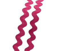 AEJHSIN Elastici 5/10/20M 8mm Colorful Lace Ribbon for Sewing Wave Edge Webbing Clothing Hat Decorative Laces Band DIY Garment Accessories(05RoseRed,8mm-10Meters)