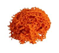 AEJHSIN Elastici 5-10yard Elastic Lace Ribbon Black White Color Button Loops DIY Multicolor Handmade Trimming for Clothes Sewing Rubber Band(Orange,14mm 10yards)