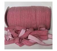 AEJHSIN Elastici Gold/Silver Glitter Elastic Ribbon Fold Over Clothing Accessories Stretch Band DIY Crafts(Color 20)