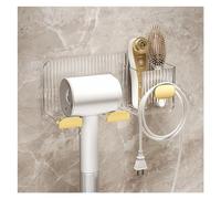 AEJHSIN Hair Dryer Holder Porta asciugacapelli asciugatrice da Muro Supporto for Piastra for Scatola Organizer for for Ventilatore for WC Mensola Accessori for Il Bagno(Gold)