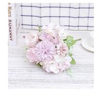 AEJHSIN Ortensie Artificiali Fiori artificiali Peonia Cielo Blu finti Ortensia Bouquet di lusso Decorazione for matrimoni for la casa da tavolo(Purple)