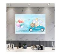 AEJHSIN TV Cover Catoon Copertura TV Protezione Antipolvere Panno Da Appendere For Uso Domestico 32 A 70 Pollici Decorazione Universale(07,70inch(158x98cm))