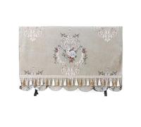 AEJHSIN TV Cover Copertura TV LCD in tessuto antipolvere Asciugamano copri tovaglia universale da appendere al desktop 55 pollici 65(Light Grey,40")