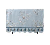 AEJHSIN TV Cover Copertura TV LCD in tessuto antipolvere Asciugamano copri tovaglia universale da appendere al desktop 55 pollici 65(Light Yellow,52")