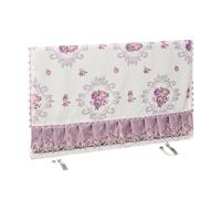 AEJHSIN TV Cover Copri TV 32" 37" 40 "42" 43 "55" Il coperchio antipolvere con superficie curva for LCD da 65" non può essere rimosso all'avvio. Coperchio del monitor 32 della(Jasmine purple,50inch)